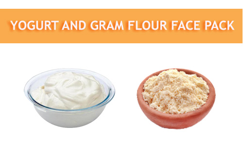 curd and gram flour facepack