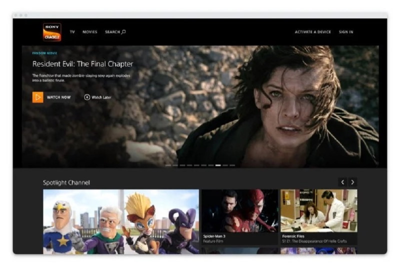 Crackle TV-6th in Top 10 Netflix Alternative Free Sites In 2023