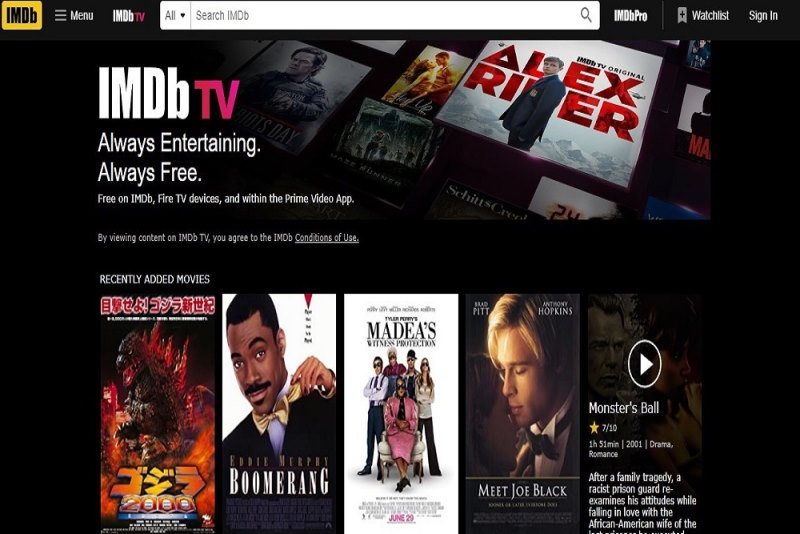 IMDbTv-3rd in Top 10 Netflix Alternative Free Sites In 2023