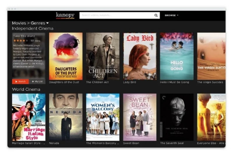 Kanopy-8th in Top 10 Netflix Alternative Free Sites In 2023