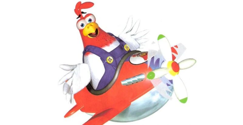 Drumstick- Diddy Kong Racing- 22nd in Top 35 Famous Chicken Cartoon Characters of All Time