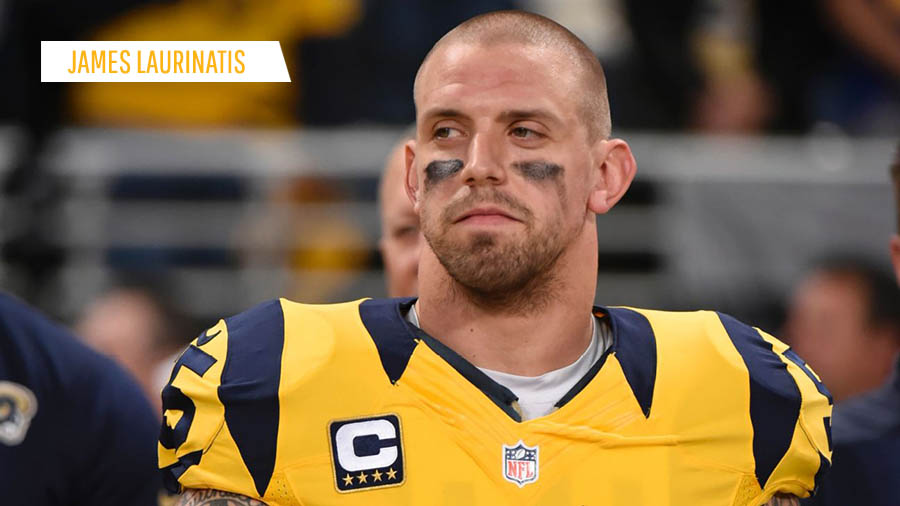 St. Louis Rams Middle Linebacker James Laurinaitis making his grand  entrance #stlouisrams #OSU